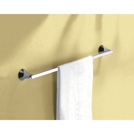 Roma Single Towel Rail 750MM Chrome - Reno Spares