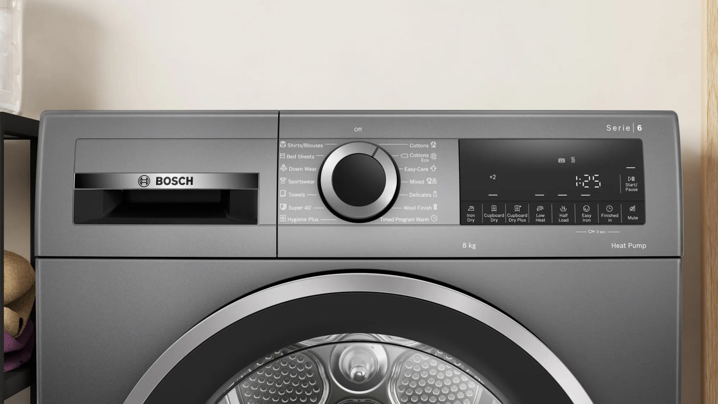 Bosch 8kg Series 6 Heat Pump Tumble Dryer with ActiveAir Technology - Reno Spares