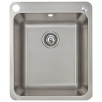 Abey 45L Laundry Tub with Dual Bypass and Overflow LK45C