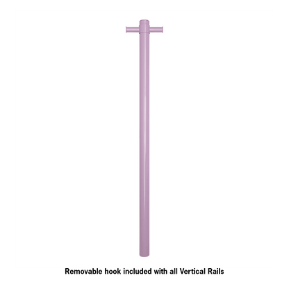 Thermorail Straight/Round 12Volt Vertical Bar 900X142X100MM 26Watts With Optional Hook - Lilac Satin