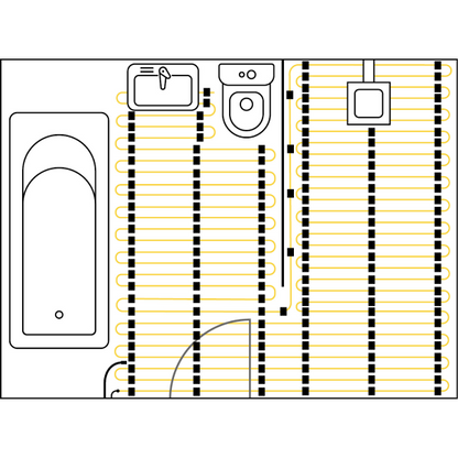 Thermowire Underfloor Heating System Kits w/Dual Thermostat