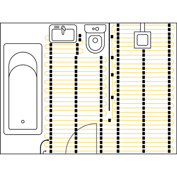 Thermowire Underfloor Heating System Kits w/Dual Thermostat