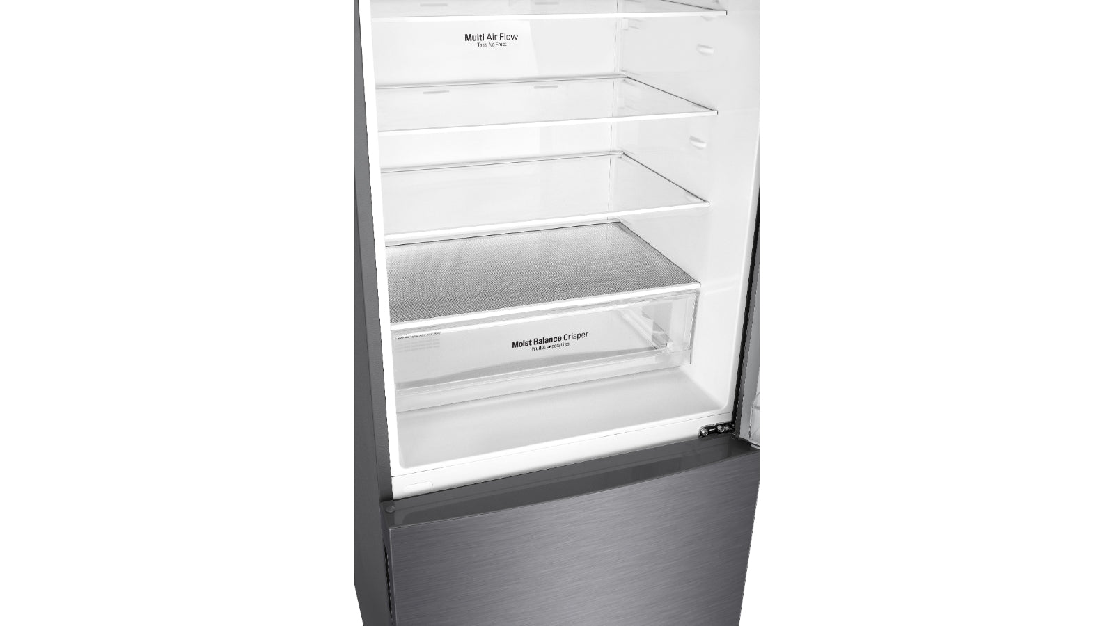 LG 420L Bottom Mount Fridge with Door Cooling - Dark Graphite - Reno Spares