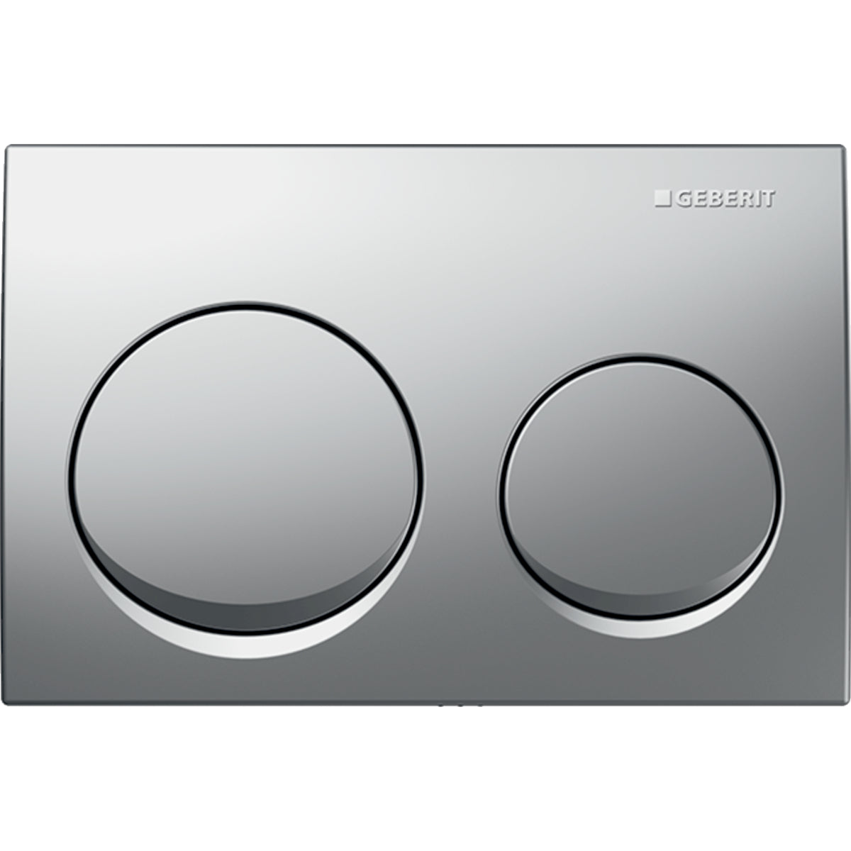 Geberit Alpha25 Round Flush Plate – Matt Chrome Finish