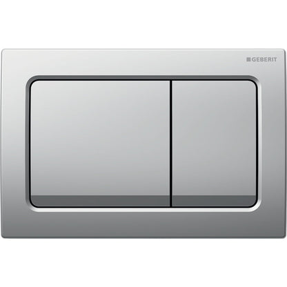 Geberit Alpha01 Square Dual Flush Plate – Matt Chrome
