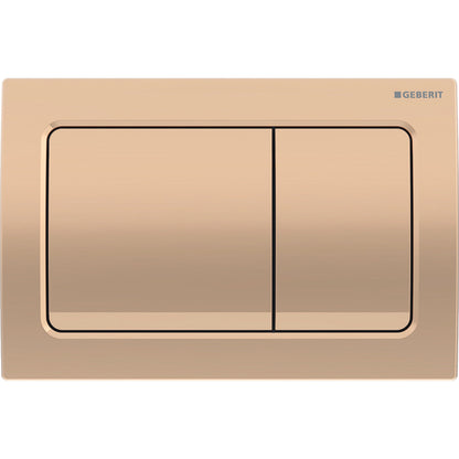 Geberit Alpha01 Square Dual Flush Plate – Red Gold