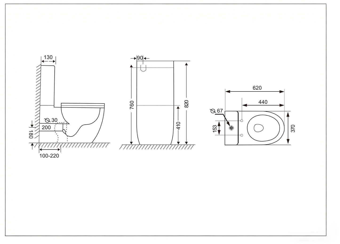Cera Back-to-Wall Toilet Suite