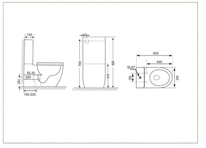 Cera Back-to-Wall Toilet Suite
