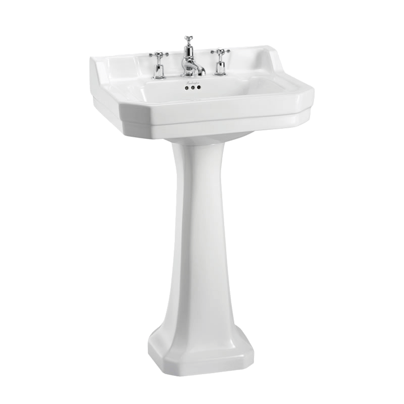 Edwardian 56cm Basin & Pedestal 3TH