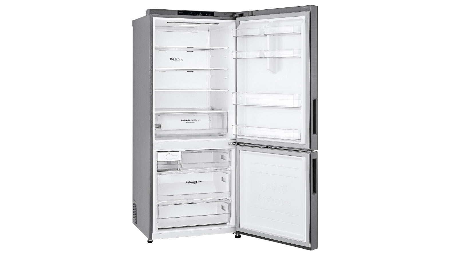 LG 420L Bottom Mount Fridge with Door Cooling - Dark Graphite - Reno Spares