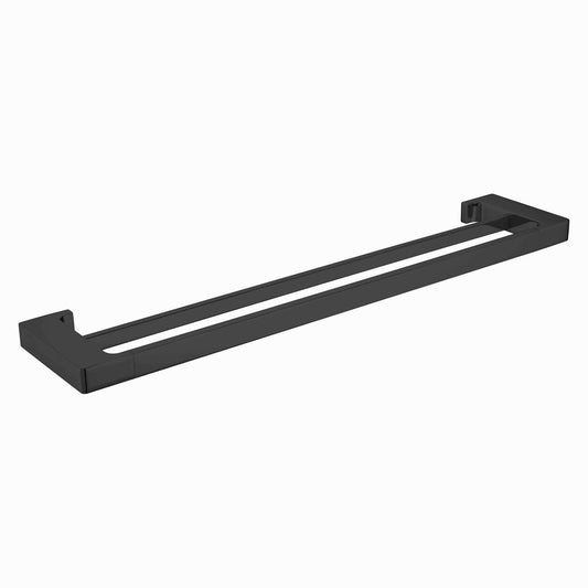 Nero Pearl 600mm Double Towel Rail