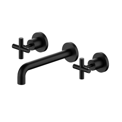 Nero X Plus  Wall Basin Set, 215mm Spout