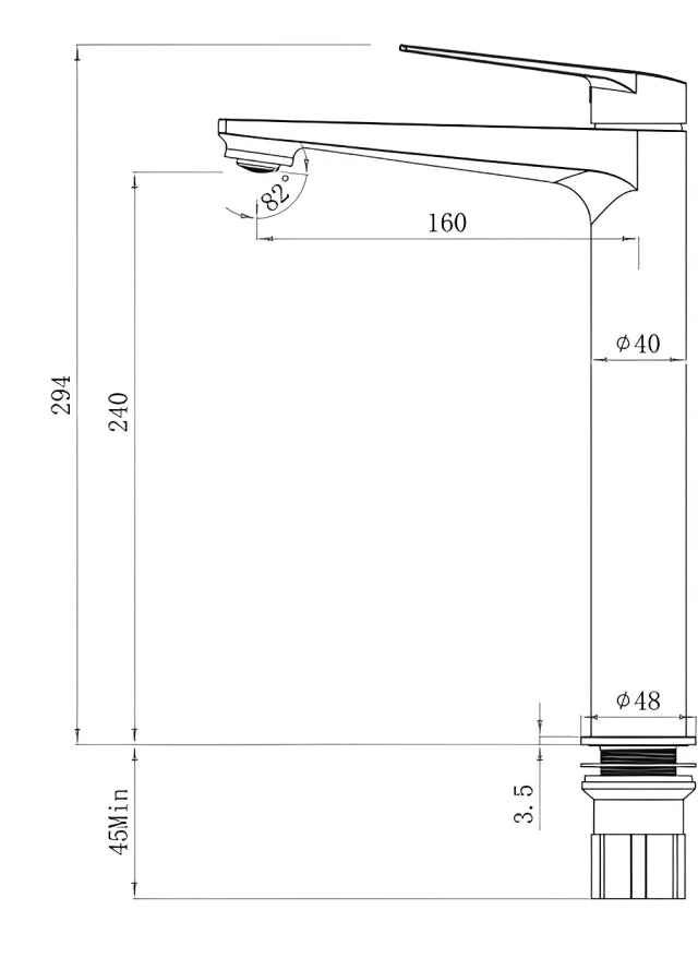 INSPIRE ZEVIO TALL BASIN MIXER