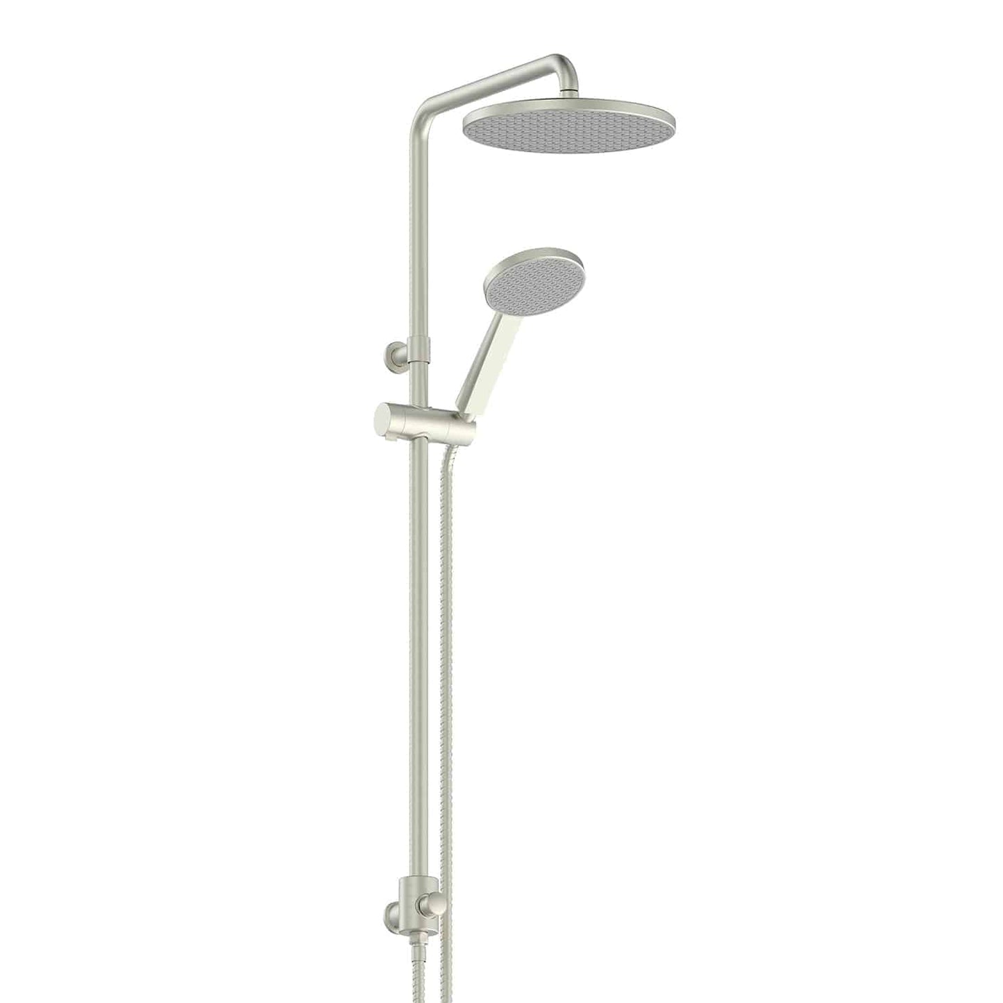 Glide RainBoost Twin Rail Shower - Pvd Brushed Nickel