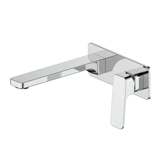 Greens Swept Wall Basin/Bath Mixer W/Plate