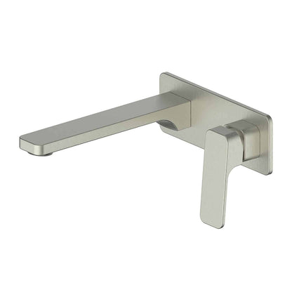 Swept Wall Basin Mixer Set with Backplate (Multiple Finish Options)