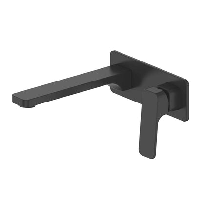 Swept Wall Basin Mixer Set with Backplate (Multiple Finish Options)