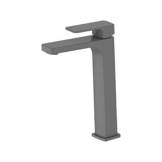 Greens Swept Tower Basin Mixer Pvd Gun Metal