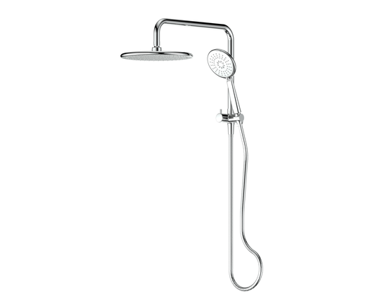 Rocco Short Twin Rail Shower - Chrome