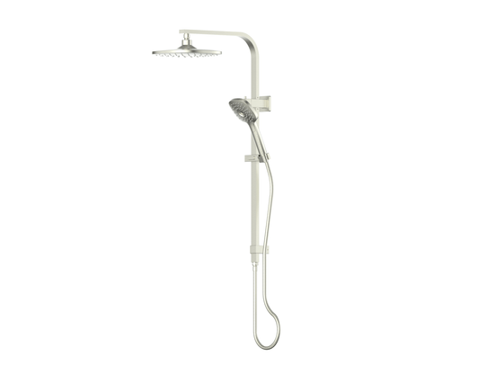 Corban Twin Rail Shower - Pvd Brushed Nickel