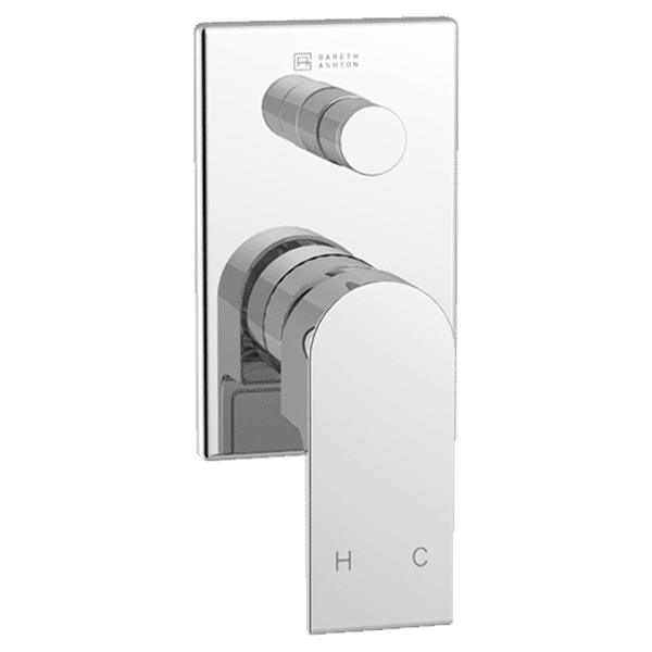 Park Avenue Complete Shower/Bath Diverter Mixer For 70mm Wall Cavity - Black