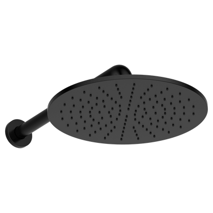 Brass Round Horizontal Shower 300mm - Black