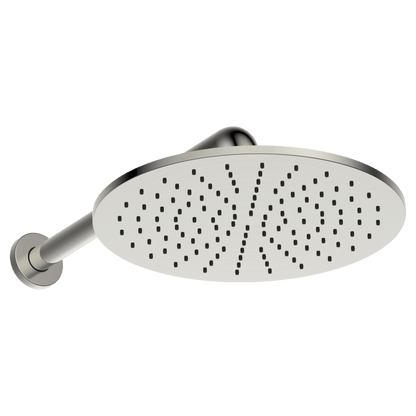 Brass Round Horizontal Shower 300mm - Brushed Nickel