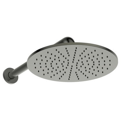 Brass Round Horizontal Shower 300mm - Gun Metal