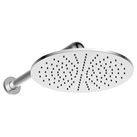 Brass Round Horizontal Shower 300mm - Chrome