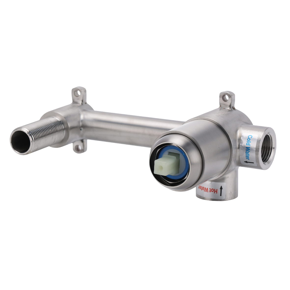 IN WALL BODY - 1100 Series mixer w/- Breach Brushed Nickel