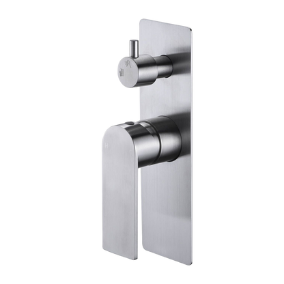 Luci Inox Lead free Shower & Bath Diverter Mixer Soft Rectangular 240mm x 90mm Plate