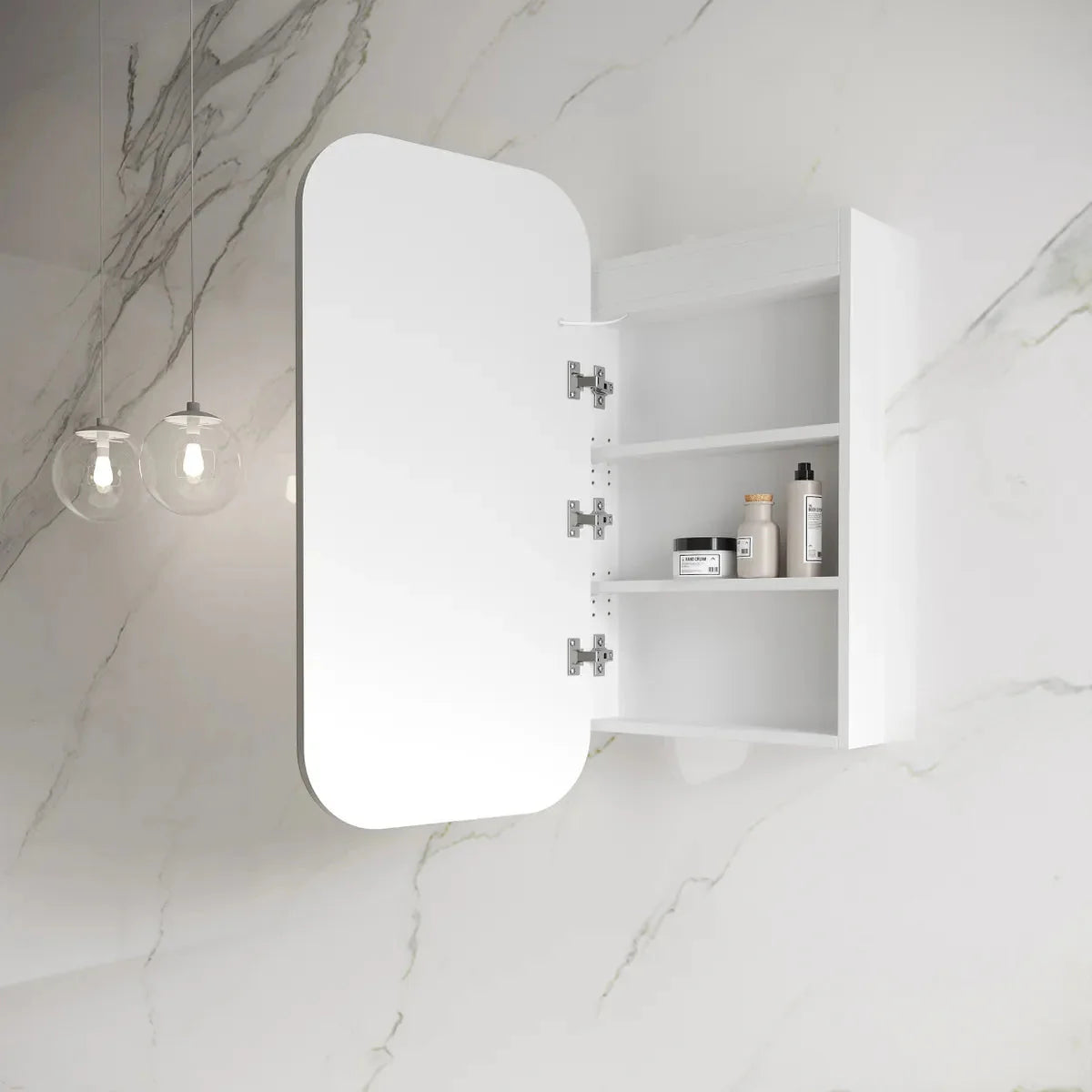 Otti LED Newport  Mirror Cabinet Soft Square 450mm