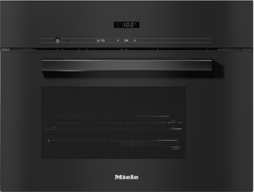 DG 2840 VitroLine Obsidian Black Built-in Steam oven