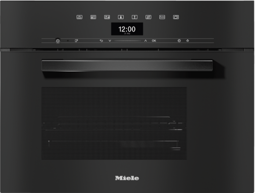 DG 7440 VitroLine Obsidian Black Built-in steam oven