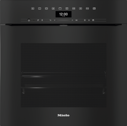 H 7464 BPX Handleless ArtLine Obsidian Black Pyrolytic oven