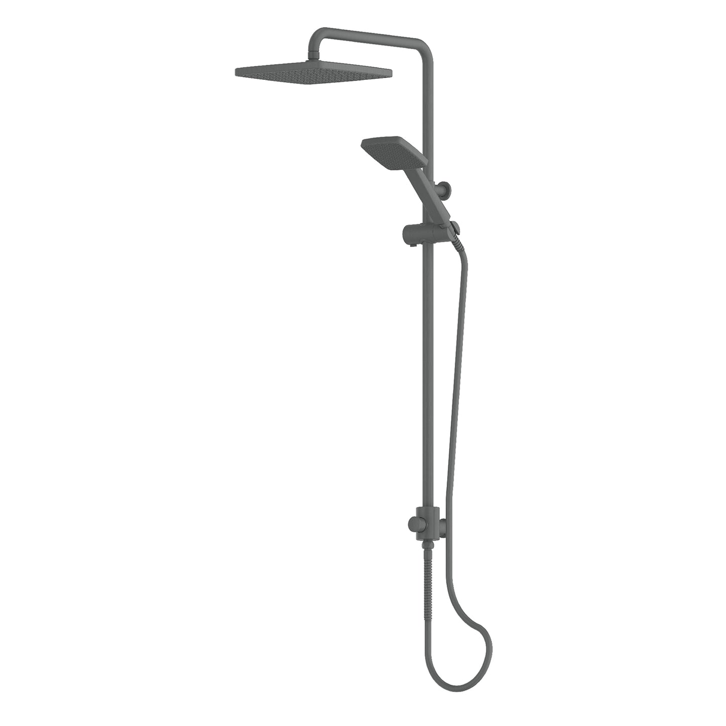 Glide Syntra RainBoost® Twin Rail Shower - Pvd Gunmetal