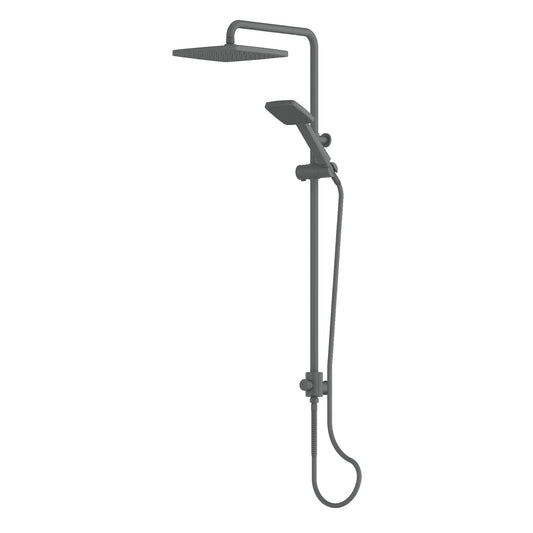 Glide Syntra RainBoost® Twin Rail Shower - Pvd Gunmetal
