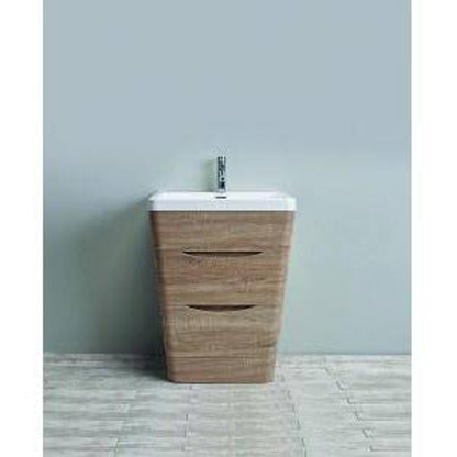 Belbagno Piramid 800mm Floor Standing Vanity  Oak 800 X 520