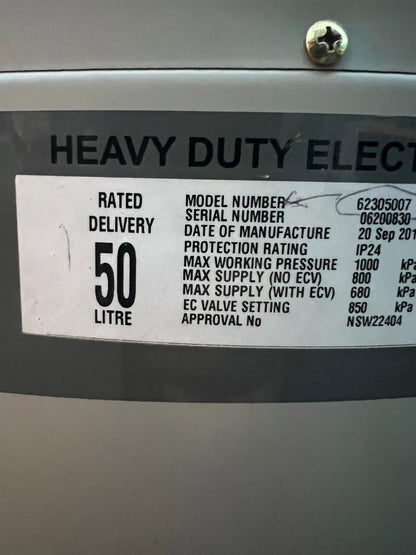 Everhot PRO 50L Heavy Duty Electric Hot Water System – Quality Used | Tested & Cleaned | Reno Spares