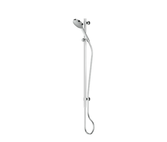 Lavish Brass Rail Shower - Chrome