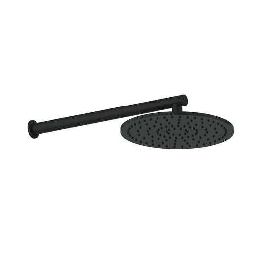 Lavish Brass Wall Shower - Pvd Matte Black