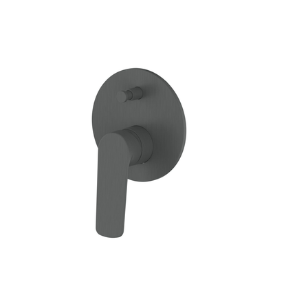 Greens Novi Shower Mixer W/Div Pvd Gun Metal