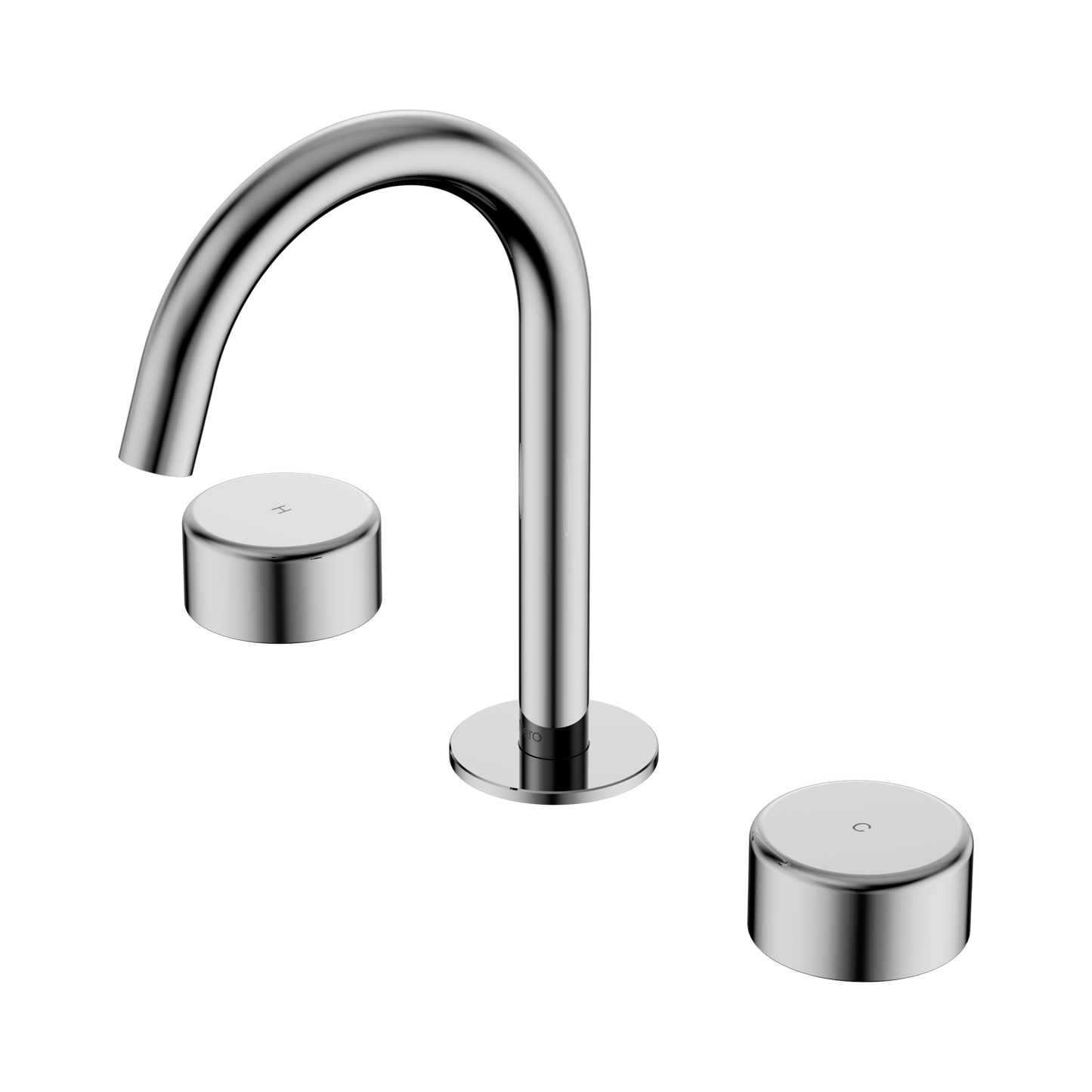 Serenity Basin Set Arc Spout With Metal Handle Chrome