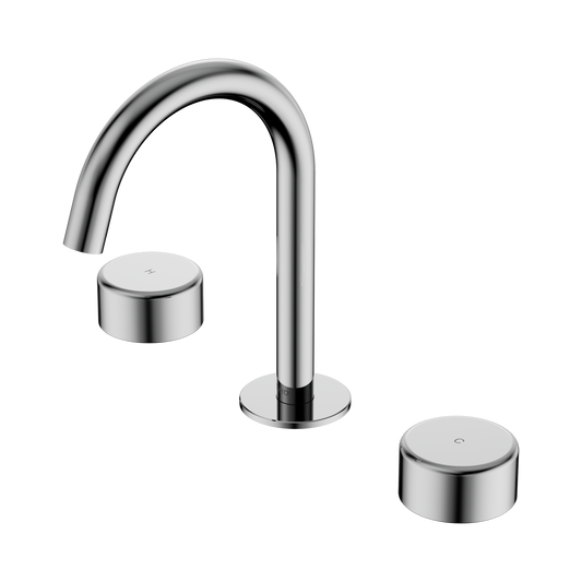 Serenity Basin Set Arc Spout With Metal Handle Chrome