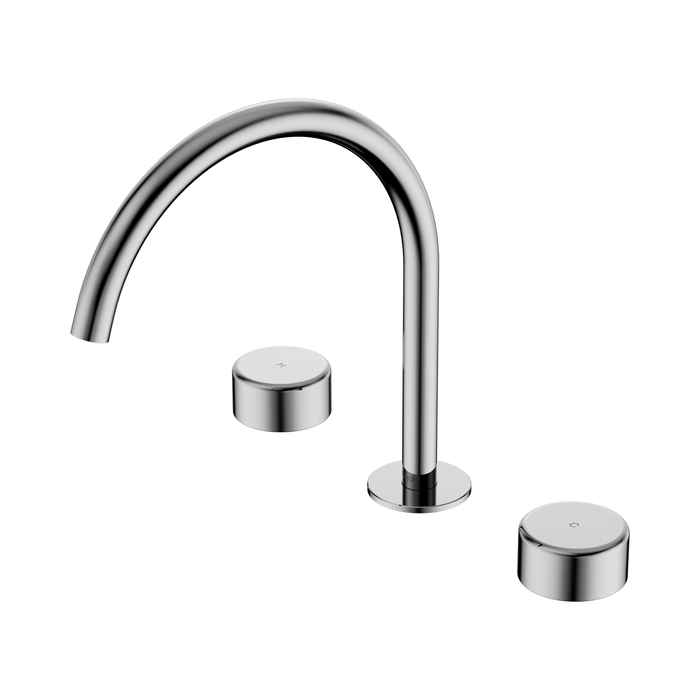 Serenity Bath/Kitchen Set Arc Spout With Metal Handle Chrome