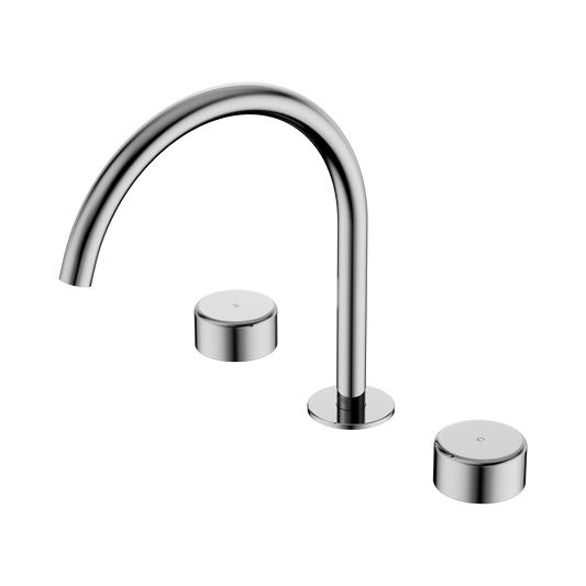 Serenity Bath/Kitchen Set Arc Spout With Metal Handle Chrome