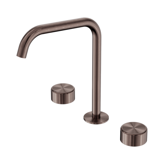 Serenity Bath/Kitchen Set Edge Spout With Metal Handle Brushed Bronze