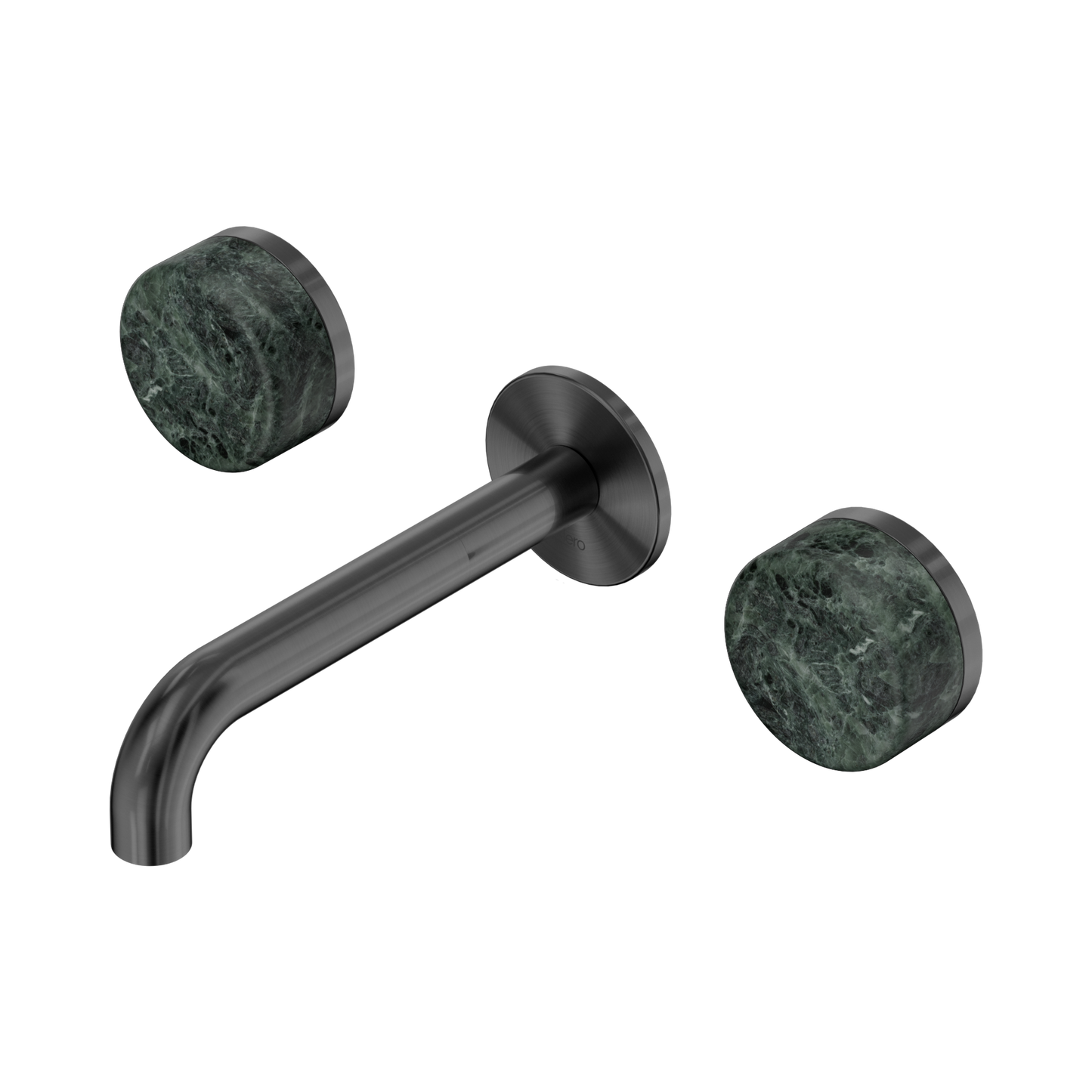 Serenity Wall Basin Set 160mm Spout With Verde Alpi Handle Gun Metal