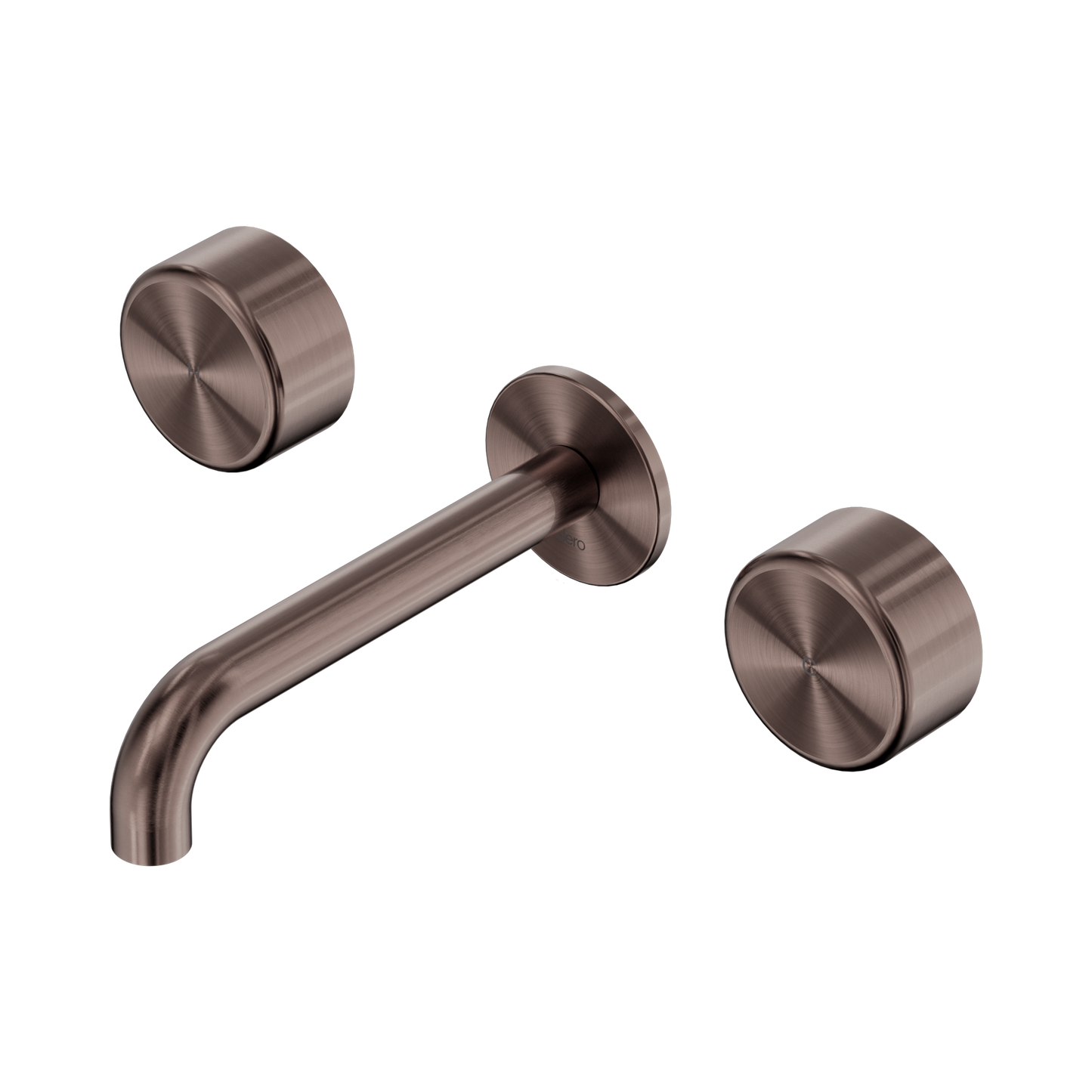 Serenity Wall Basin Set 160mm Spout With Metal Handle Brushed Bronze