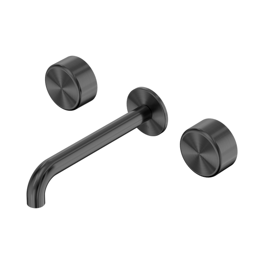 Nero Serenity 24D040GM Wall Basin Set 160mm Spout With Metal Handle Gun Metal 5 Star / 5LPM